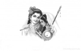 Krishna With Radha, wallpapers