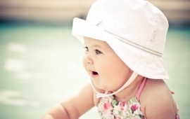 Cute Baby With Hat, wallpapers