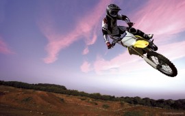 Motocross Bike in Sky, wallpapers