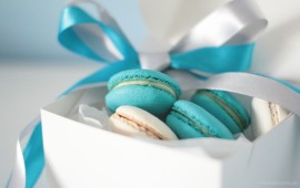 blue and white cookies, wallpapers