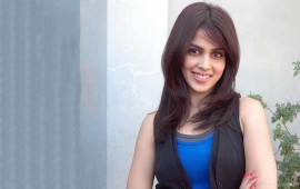 Genelia Dsouza Smiling In Black And Blue…