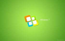 Windows 7 Green, wallpapers