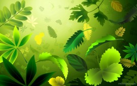green leafs, wallpapers